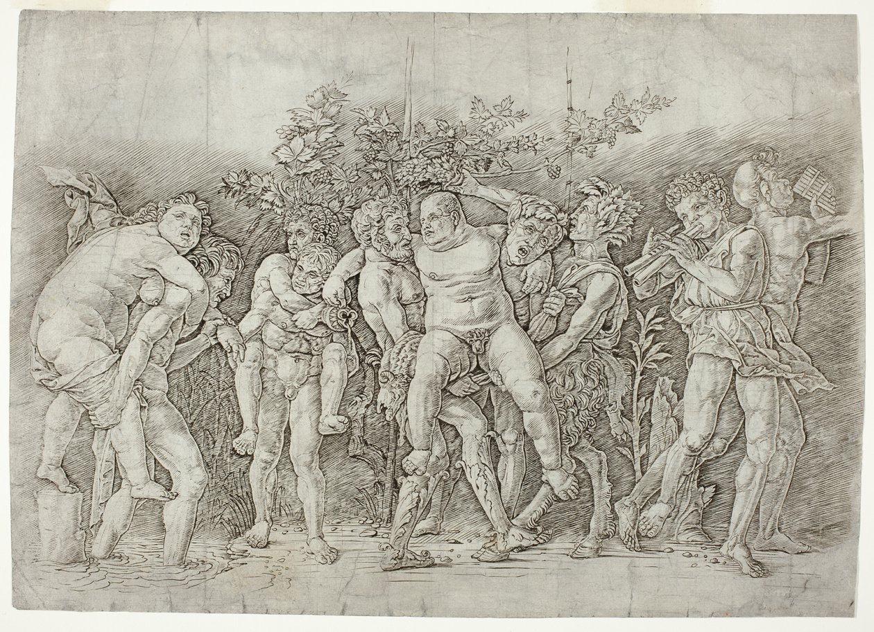 Bacchanal Silenuksen kanssa tekijältä Andrea Mantegna