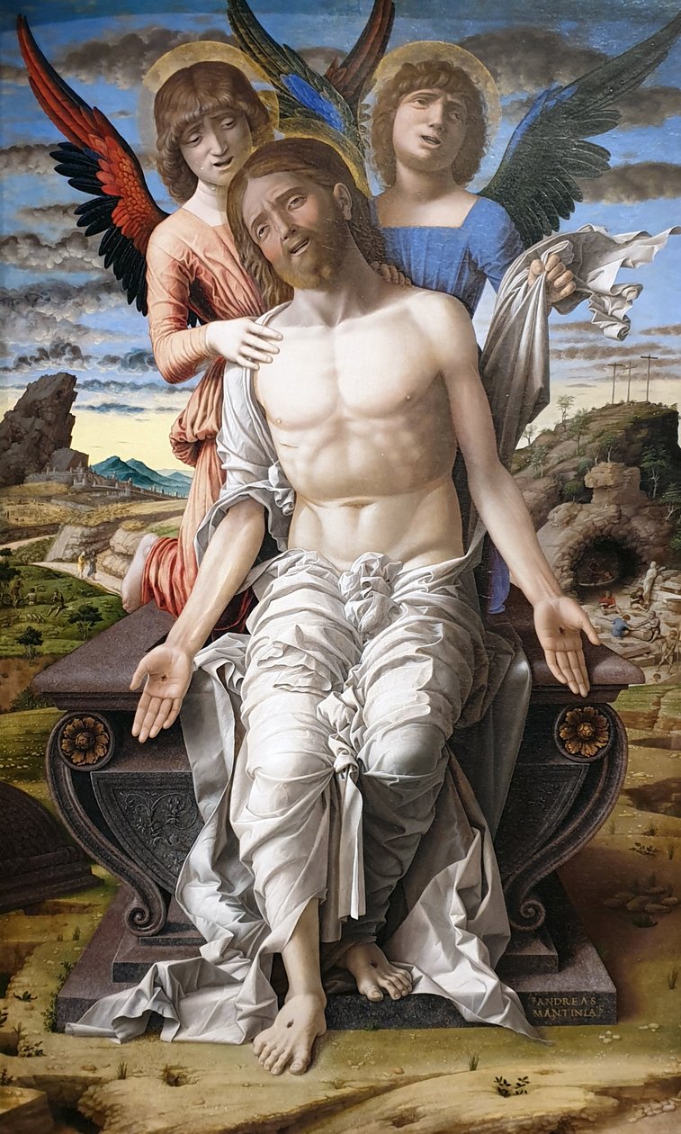 Kristus murheiden miehenä tekijältä Andrea Mantegna