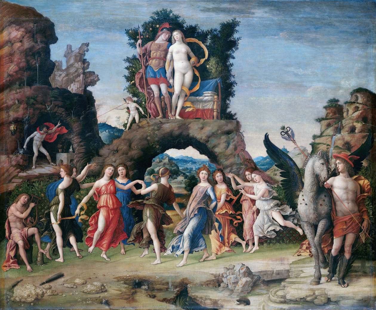 Der Parnaß tekijältä Andrea Mantegna