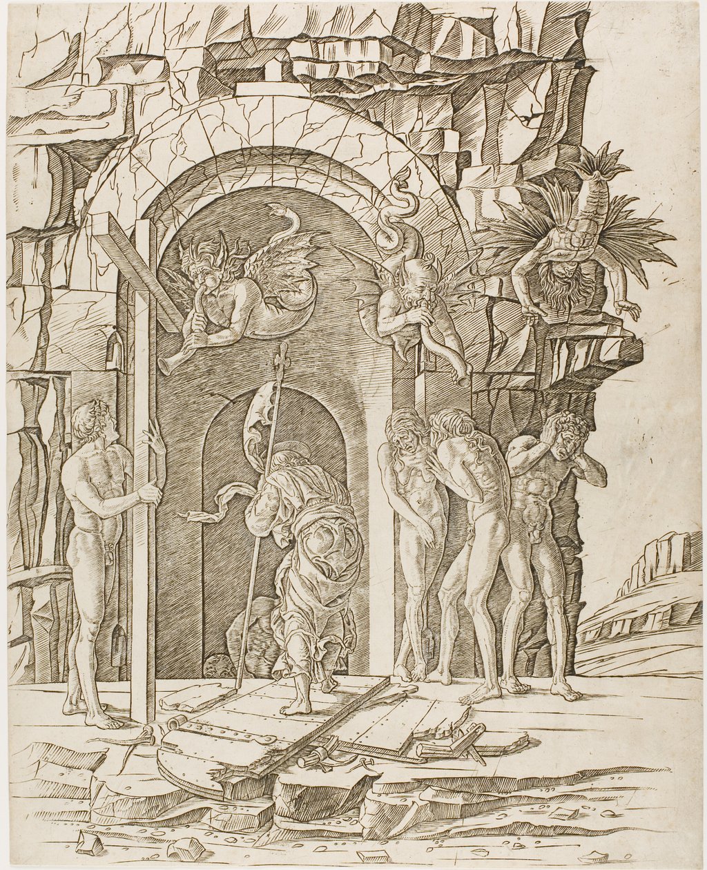 Laskeutuminen Limboon tekijältä Andrea Mantegna