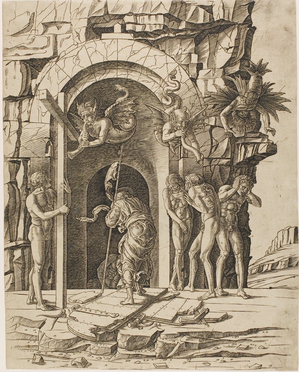 Laskeutuminen Limboon tekijältä Andrea Mantegna