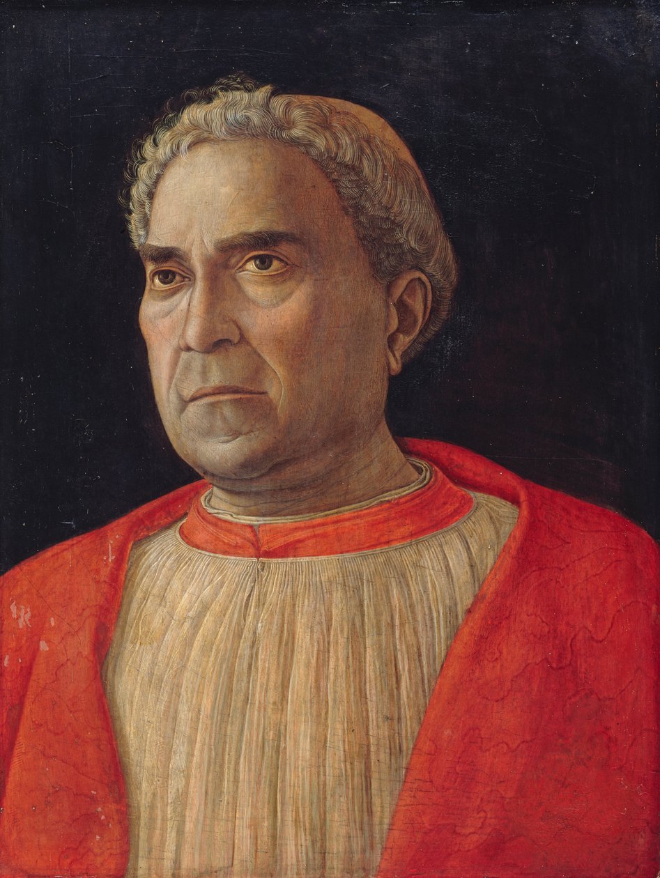 Saksa: Kardinaali Ludovico Trevisan (1401-1465) Kardinaali Ludovico Trevisanin muotokuva tekijältä Andrea Mantegna