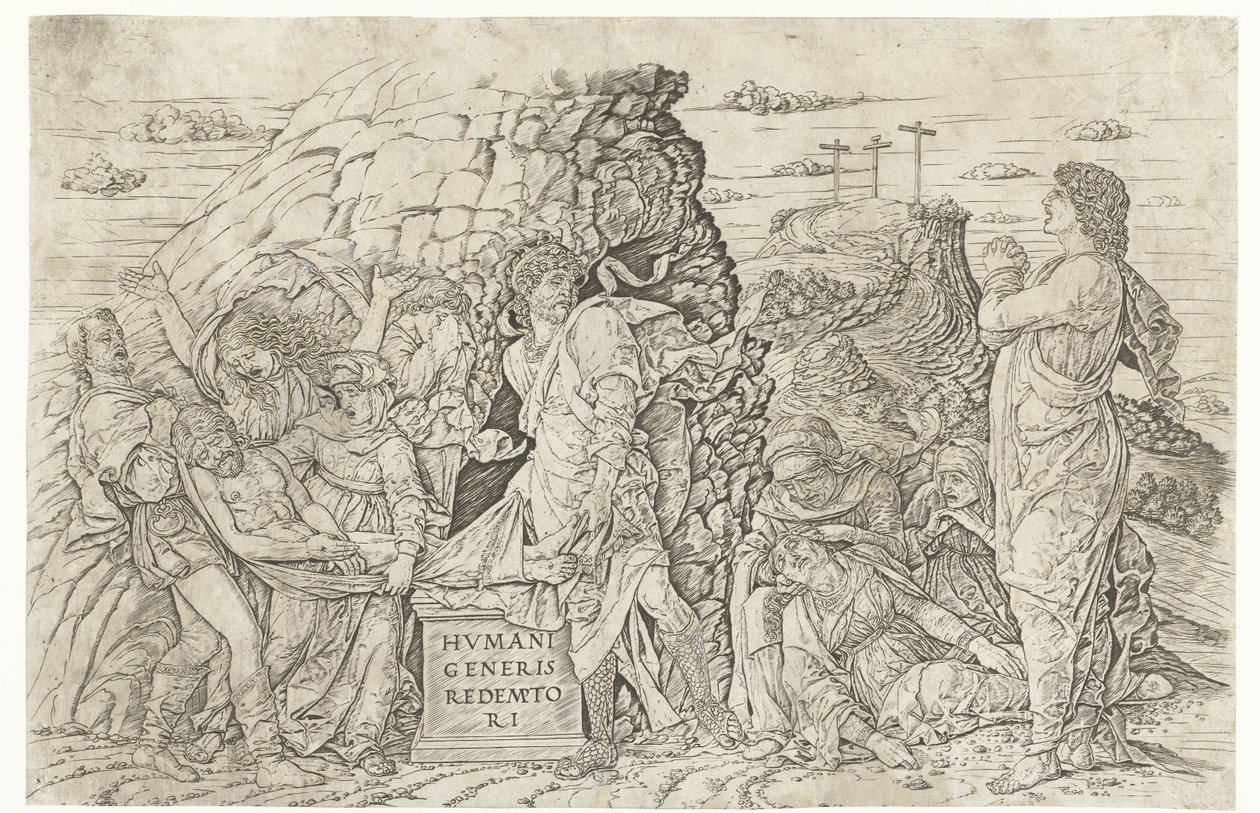 Kristuksen hautaus tekijältä Andrea Mantegna