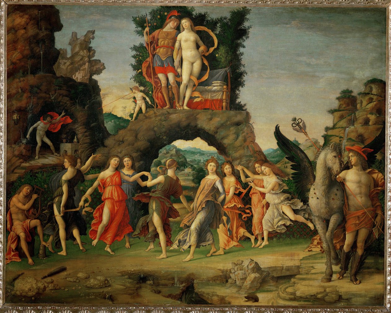 Il Parnasso. Mars ja Venus ... tekijältä Andrea Mantegna