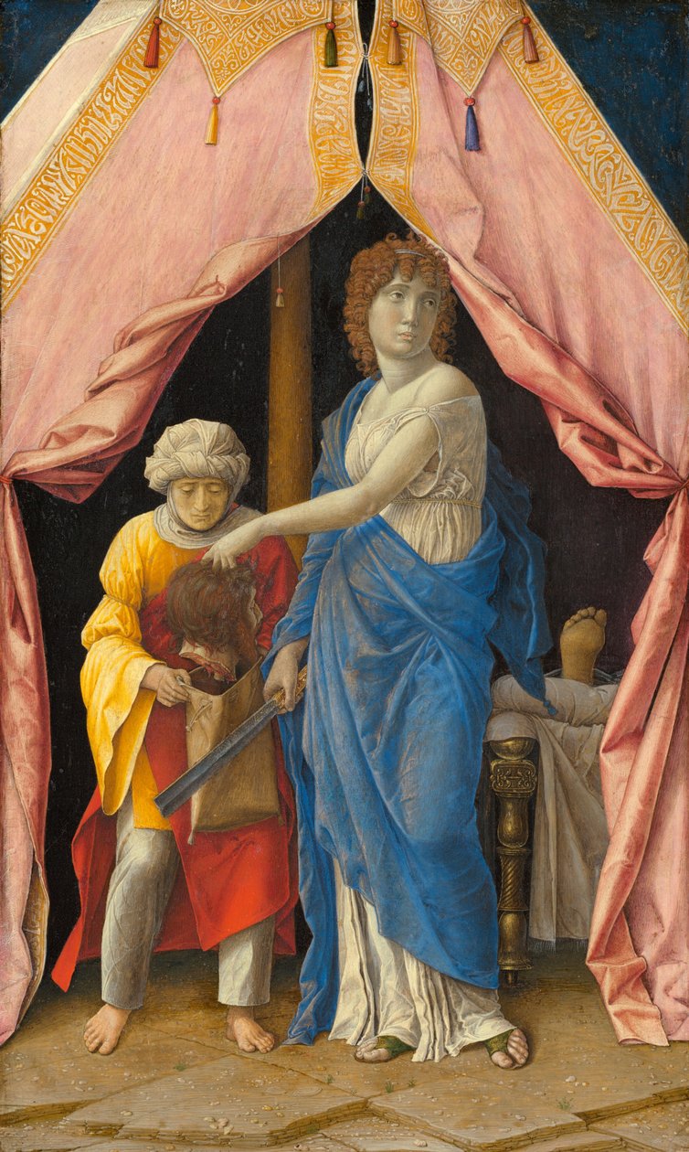 Judith Holofernesin pään kanssa, n. 1495-1500 (tempera poppelilevyssä) tekijältä Andrea Mantegna