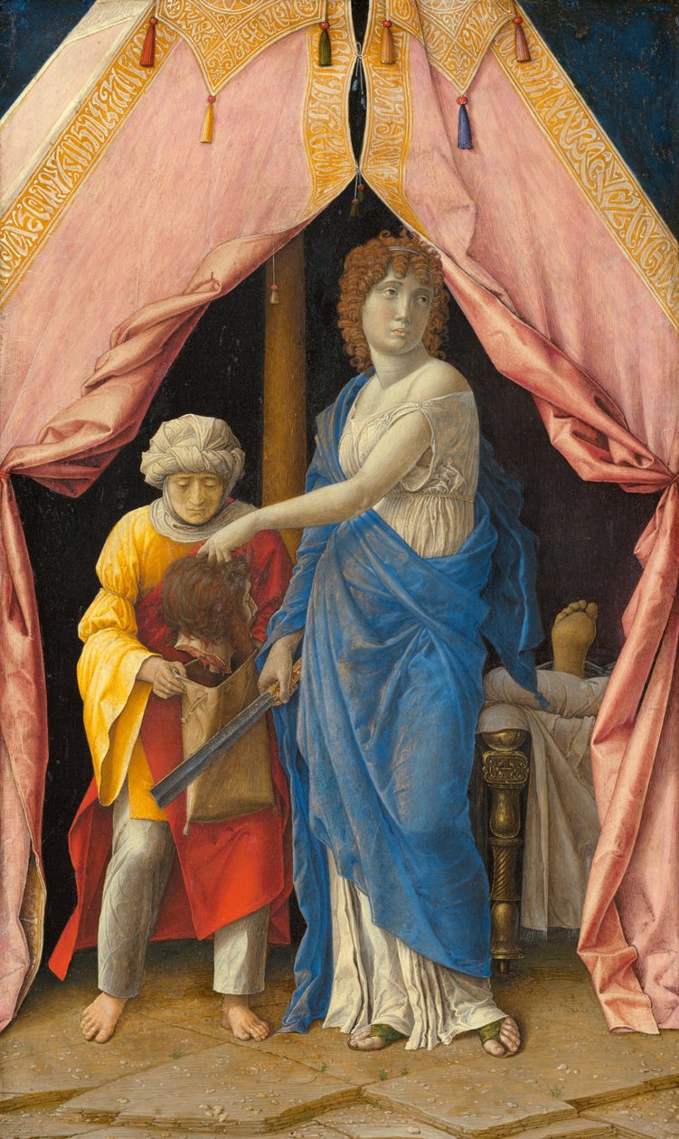 Judith Holofernesin pään kanssa, n. 14951500 tekijältä Andrea Mantegna