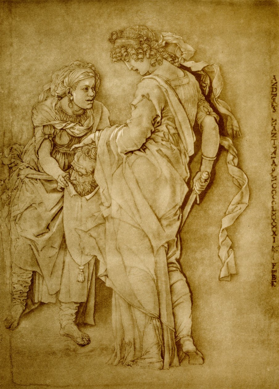 Judith ja Holofernesin pää - tekijältä Andrea Mantegna
