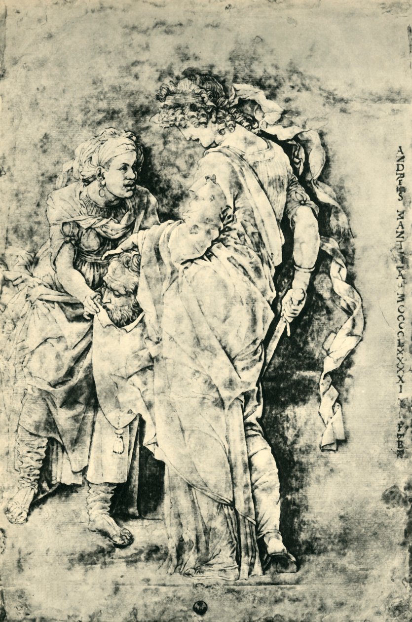 Judith Holofernesin pään kanssa, 1490-1495, 1943. tekijältä Andrea Mantegna