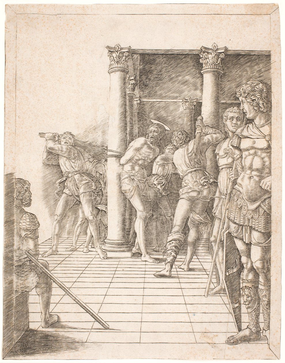 Kristusta ruoskitaan tekijältä Andrea Mantegna