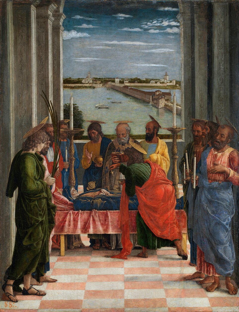 La mort de la vierge - Neitsyen kuolema - Mantegna, Andrea (1431-1506) - noin 1462 - Tempera paneelissa - 54,5x42 - Museo del Prado, Madrid tekijältä Andrea Mantegna