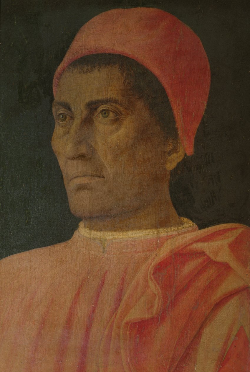 Kardinaali Carlo de Medicin muotokuva tekijältä Andrea Mantegna