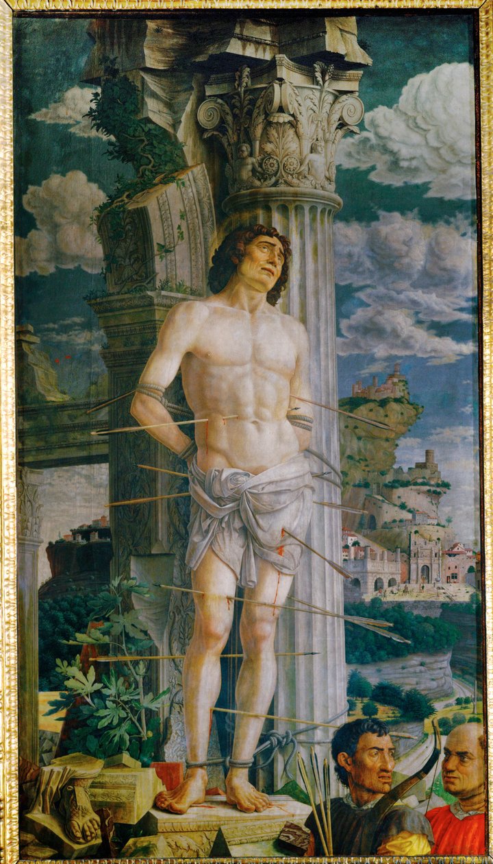 Pyhä Sebastian, maalattu Mantovan Gonzaga-perheelle ... tekijältä Andrea Mantegna