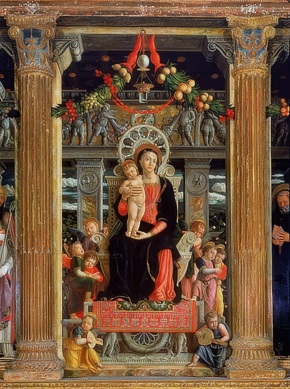 San Zenon alttari. Keskipaneeli. 1457-1460 tekijältä Andrea Mantegna