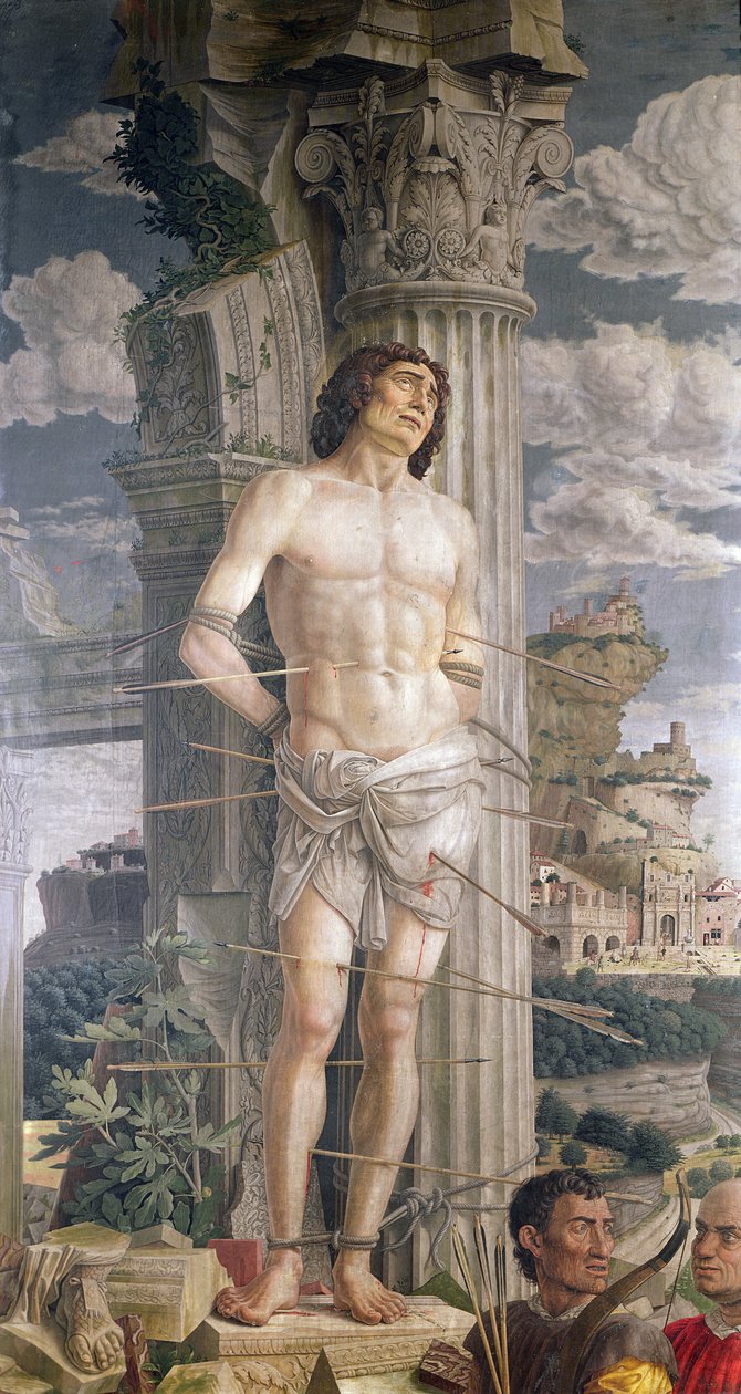 Pyhä Sebastian tekijältä Andrea Mantegna