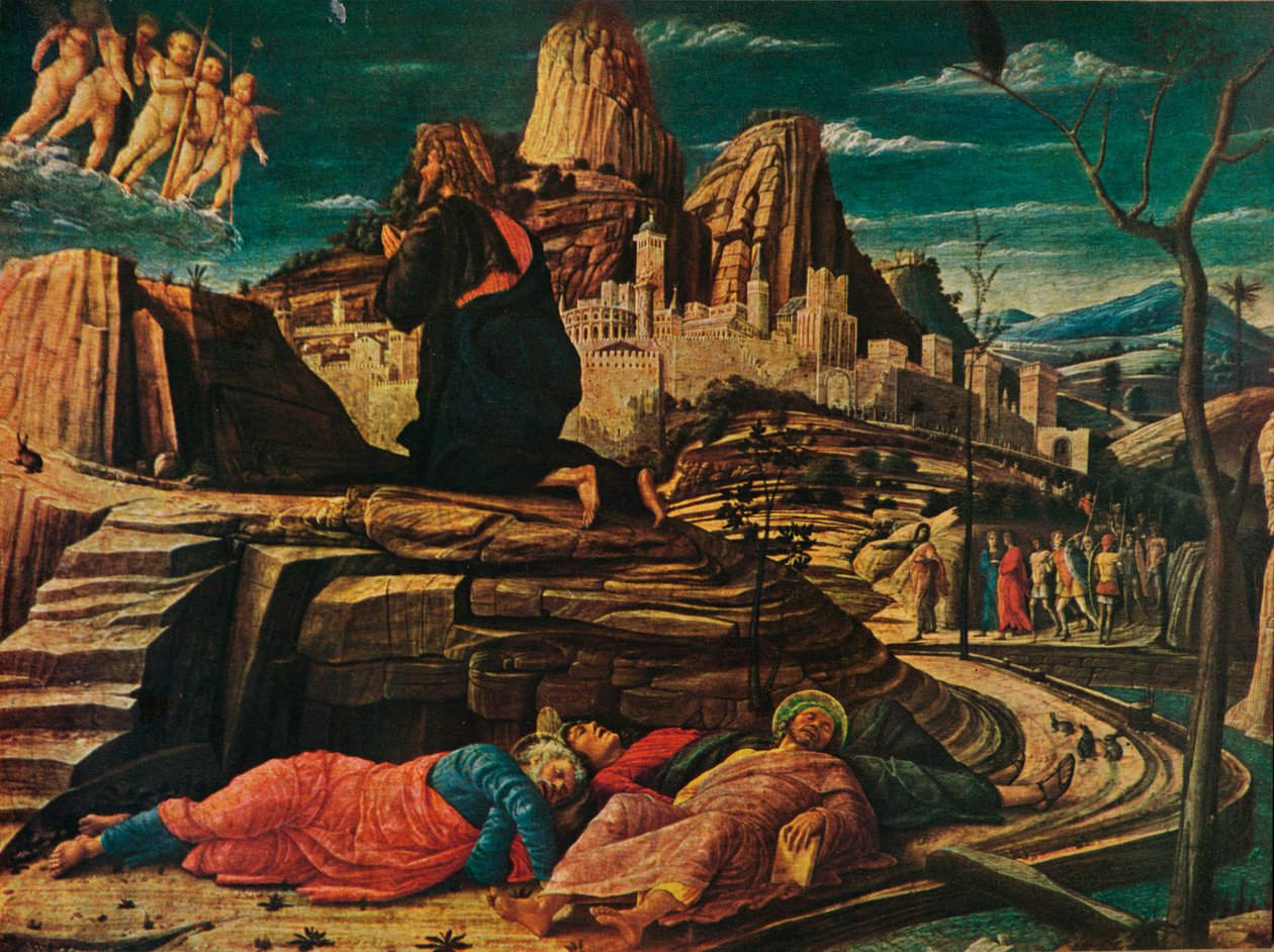 Agony in the Garden, c1458, 1909 tekijältä Andrea Mantegna