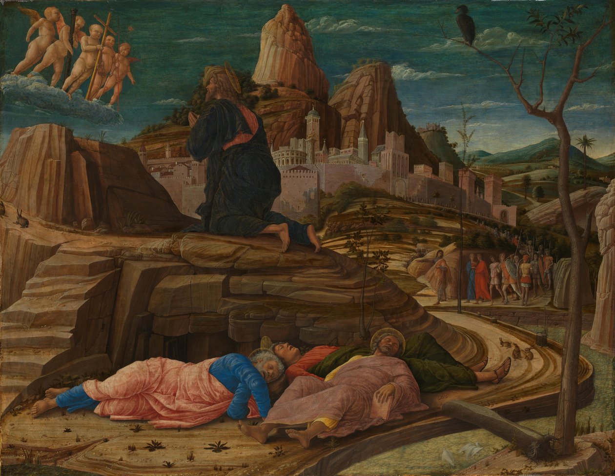 Agonia Getsemanen puutarhassa tekijältä Andrea Mantegna
