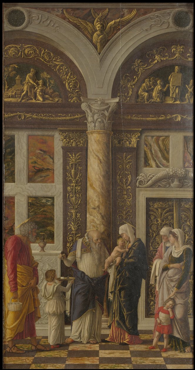 Uffizi Uffizi Tryptichin ympärileikkaustriptyykki, oikea paneeli, n. 1463-1464 tekijältä Andrea Mantegna