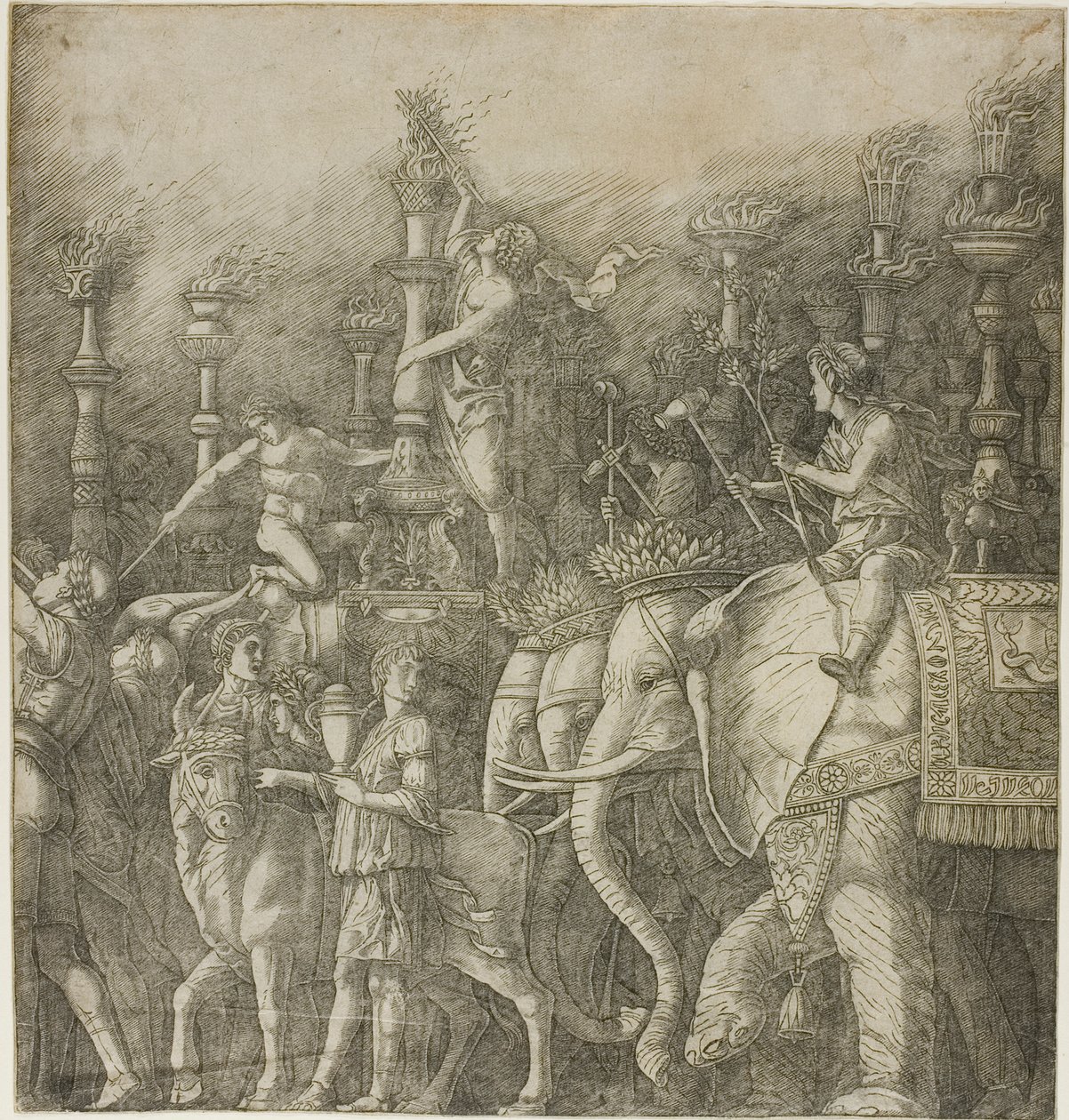 Julius Caesarin voitto tekijältä Andrea Mantegna