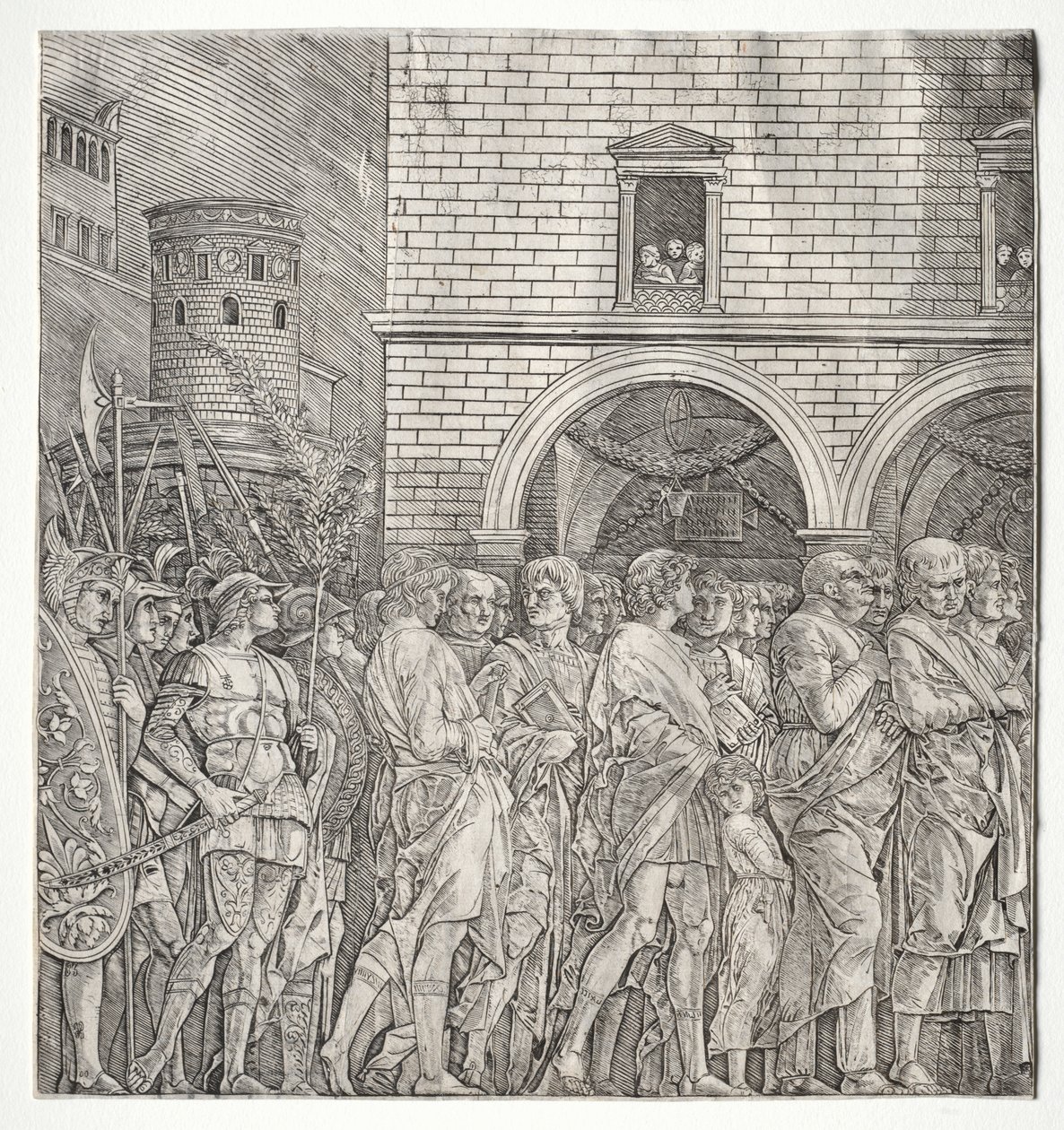 Caesarin voitot: Senaattorit, 1400-luku. tekijältä Andrea Mantegna