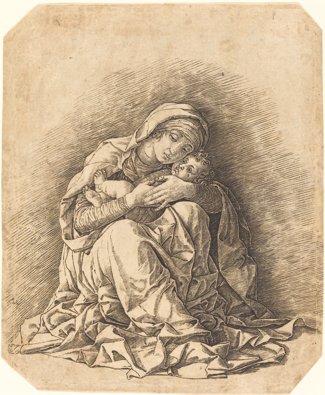 Neitsyt ja lapsi tekijältä Andrea Mantegna