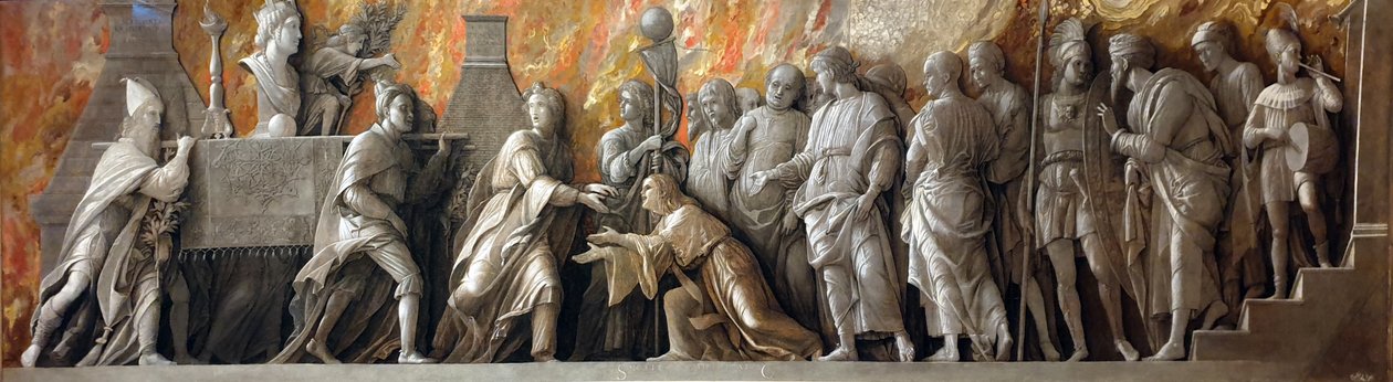Cybele-kultin käyttöönotto Roomassa tekijältä Andrea Mantegna