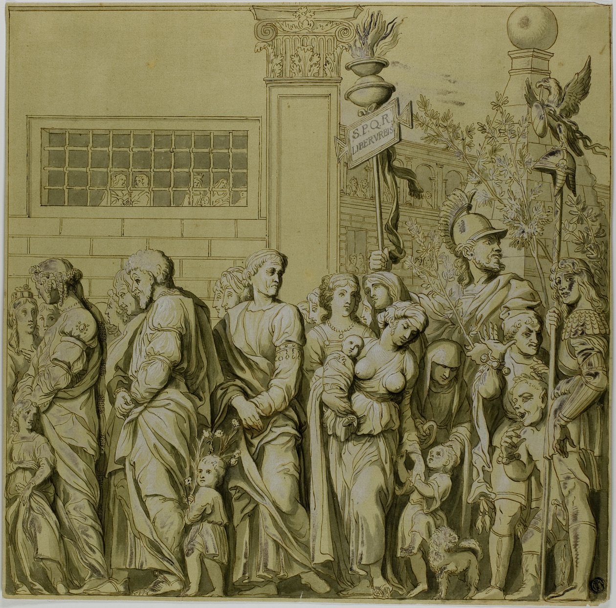 Julius Caesarin voitot: Kangas nro VII tekijältä Andrea Mantegna