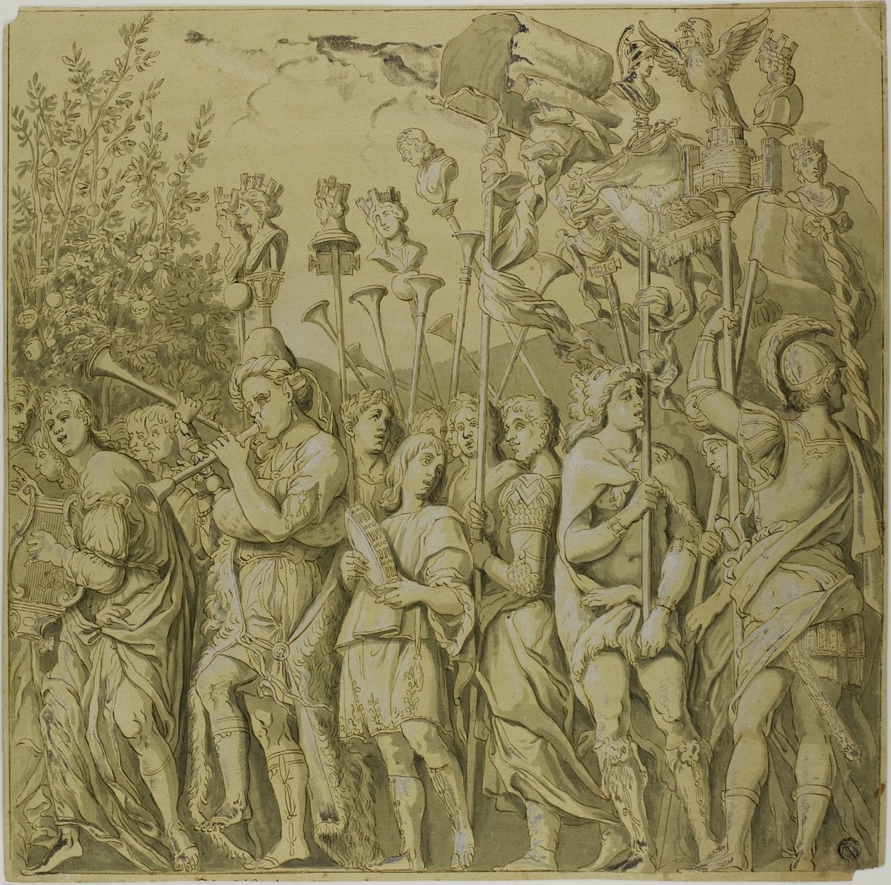 Triomfs de Juli Cèsar: Tela núm. VII finlandesa tekijältä Andrea Mantegna