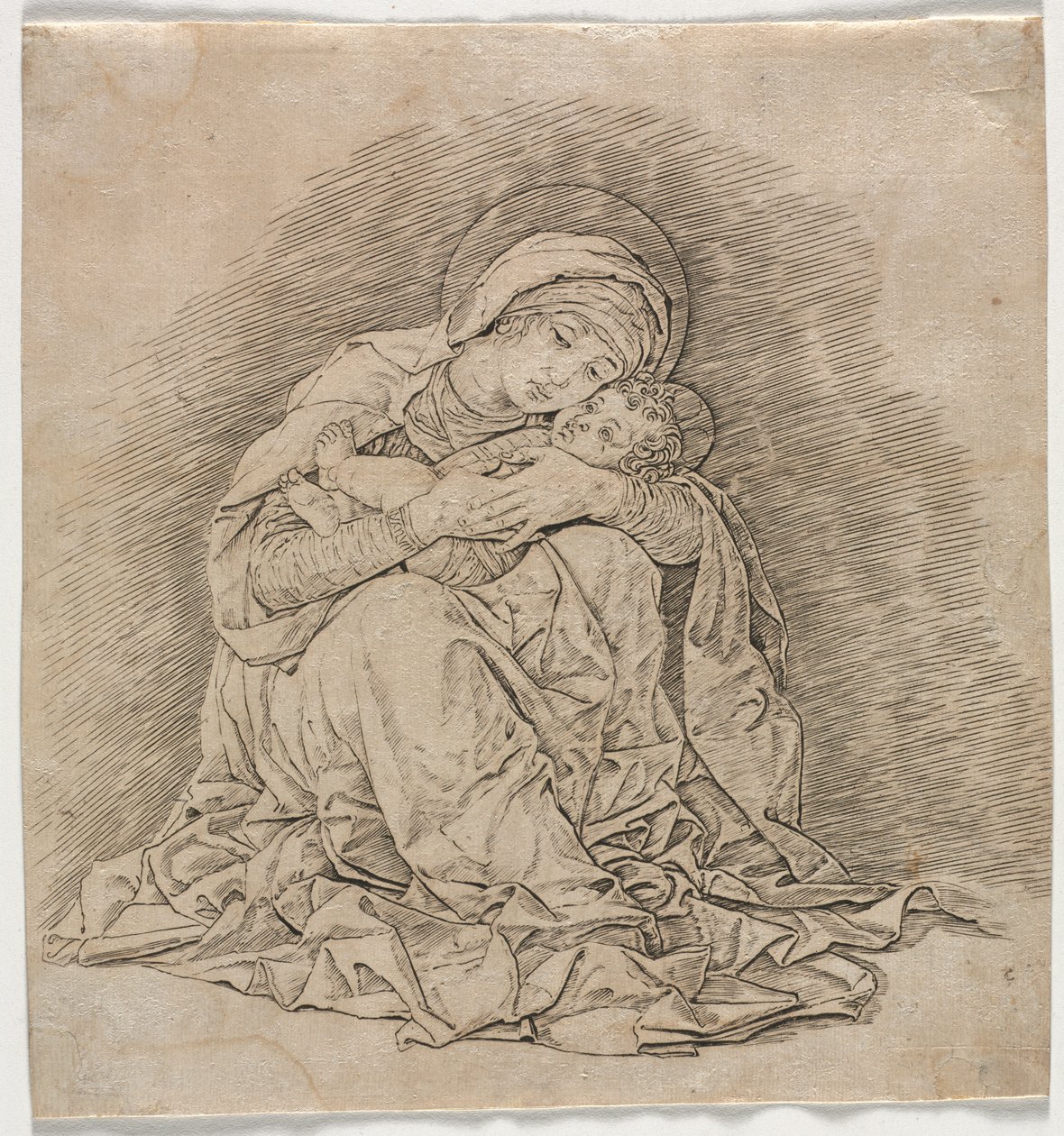 Neitsyt ja lapsi tekijältä Andrea Mantegna
