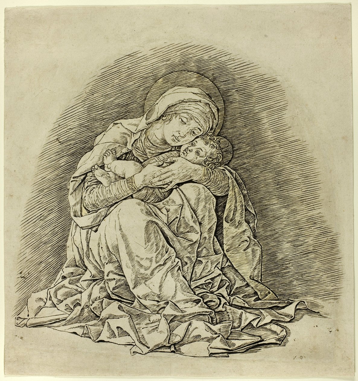 Neitsyt ja lapsi tekijältä Andrea Mantegna