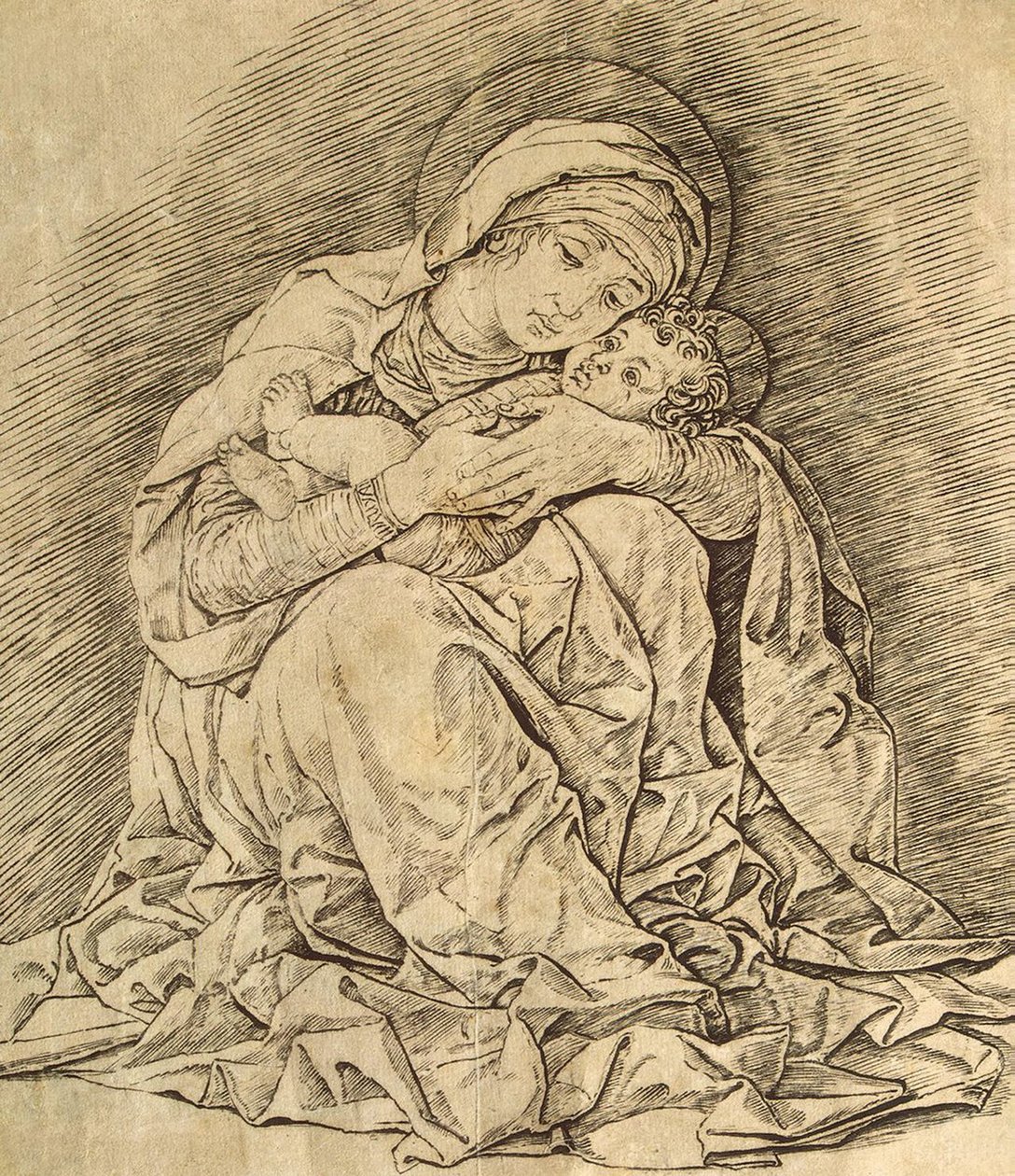 Neitsyt ja lapsi tekijältä Andrea Mantegna