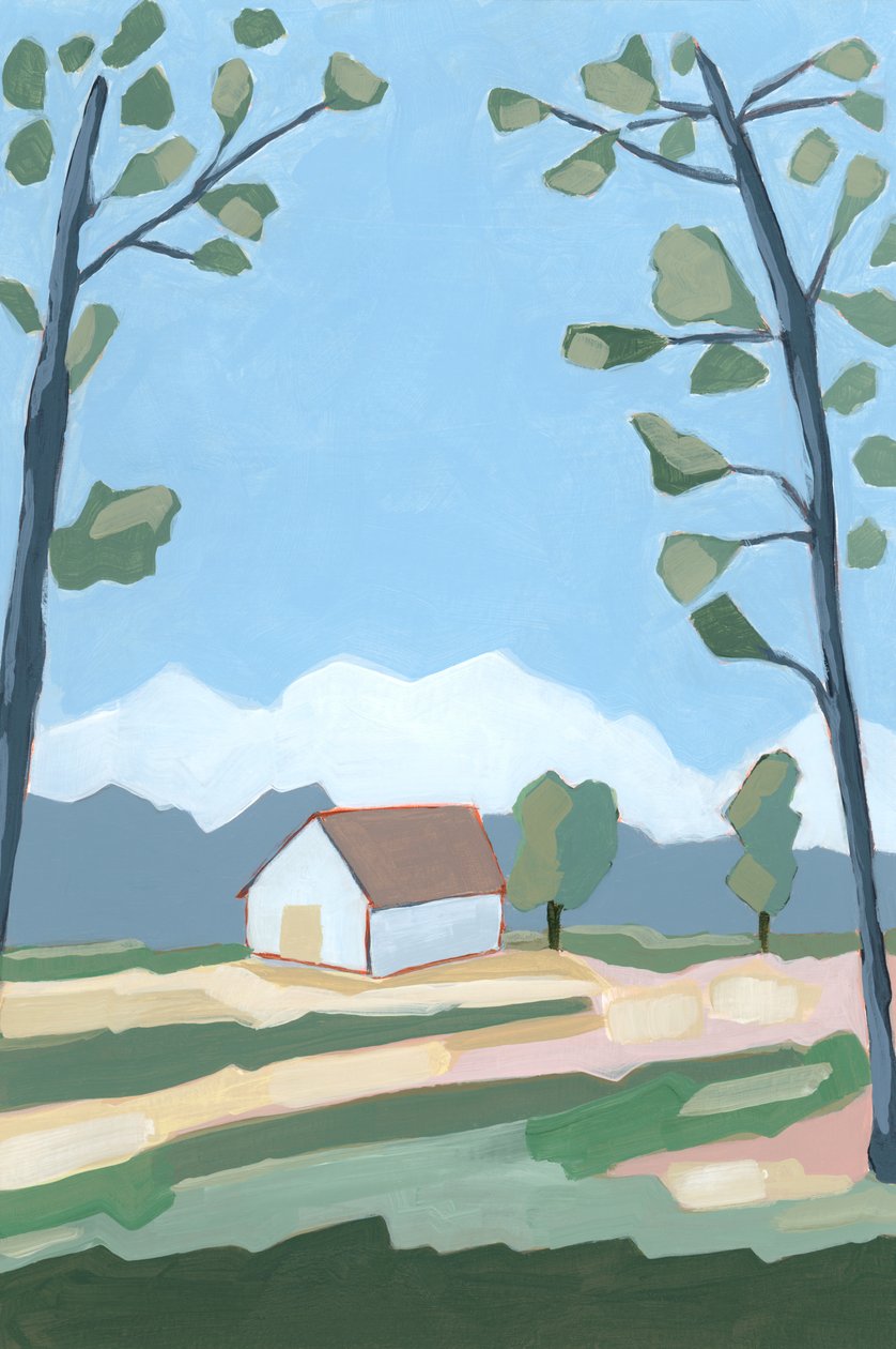 Highlands, 2023 (akryyli paperille) tekijältä Andrea Mejia