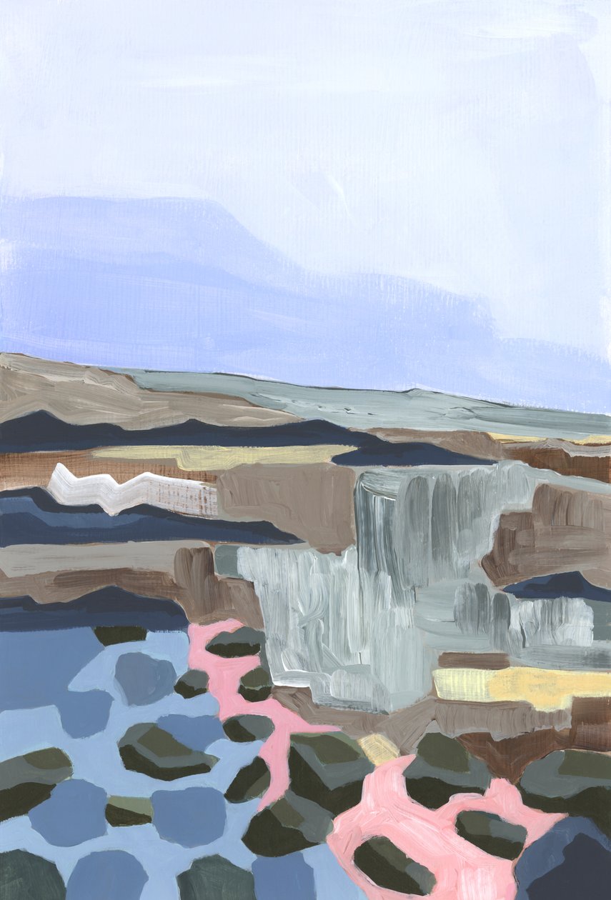 Serenity, 2024 (akryyli paperille) tekijältä Andrea Mejia