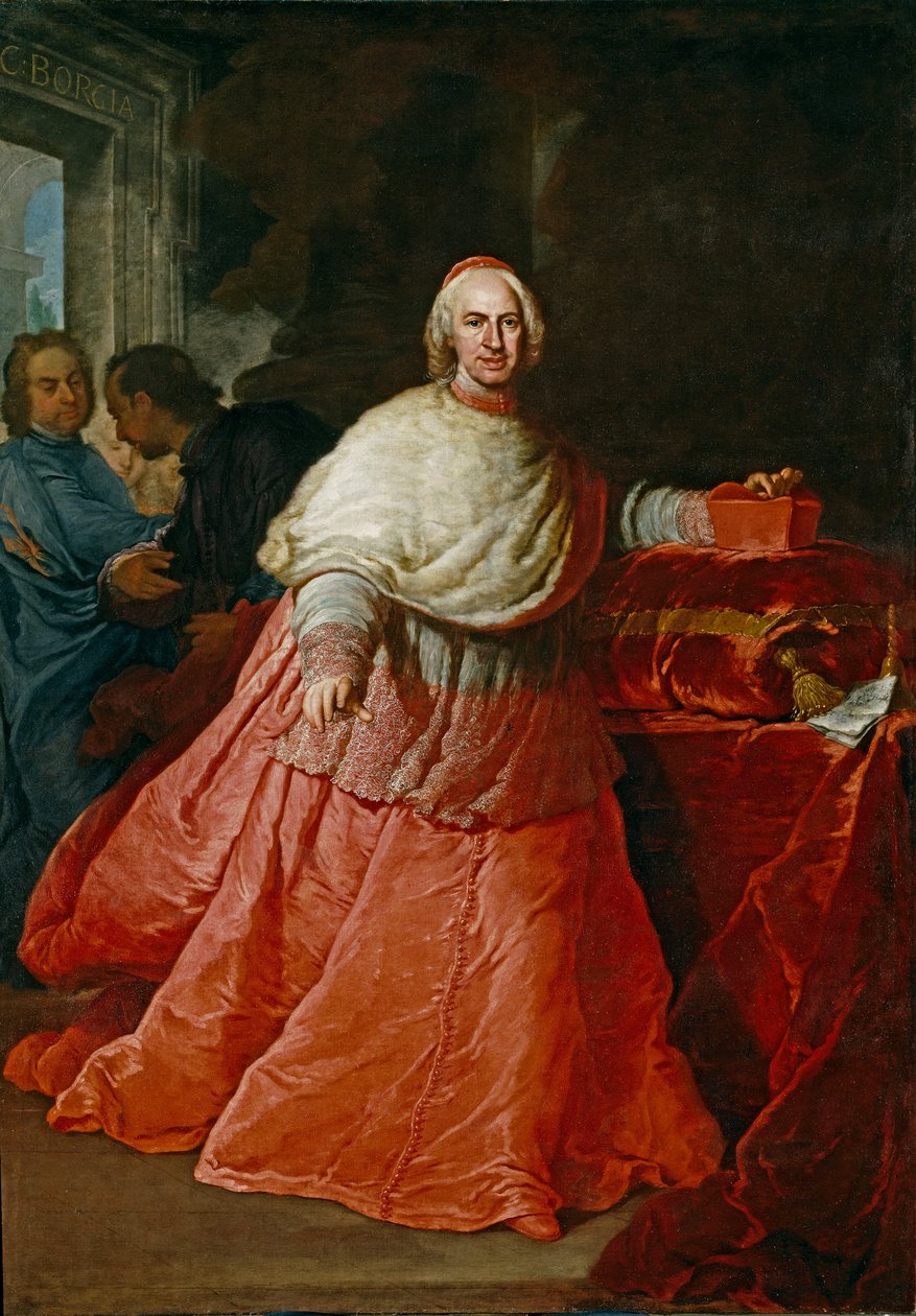 Kardinaali Carlos de Borja y Centellasin muotokuva 1663-1733, vuoden 1721 jälkeen. tekijältä Andrea Procaccini