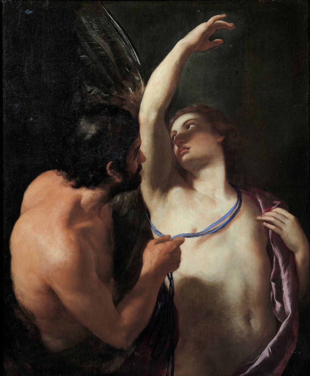 Daedalus ja Icarus, n. 1645 tekijältä Andrea Sacchi