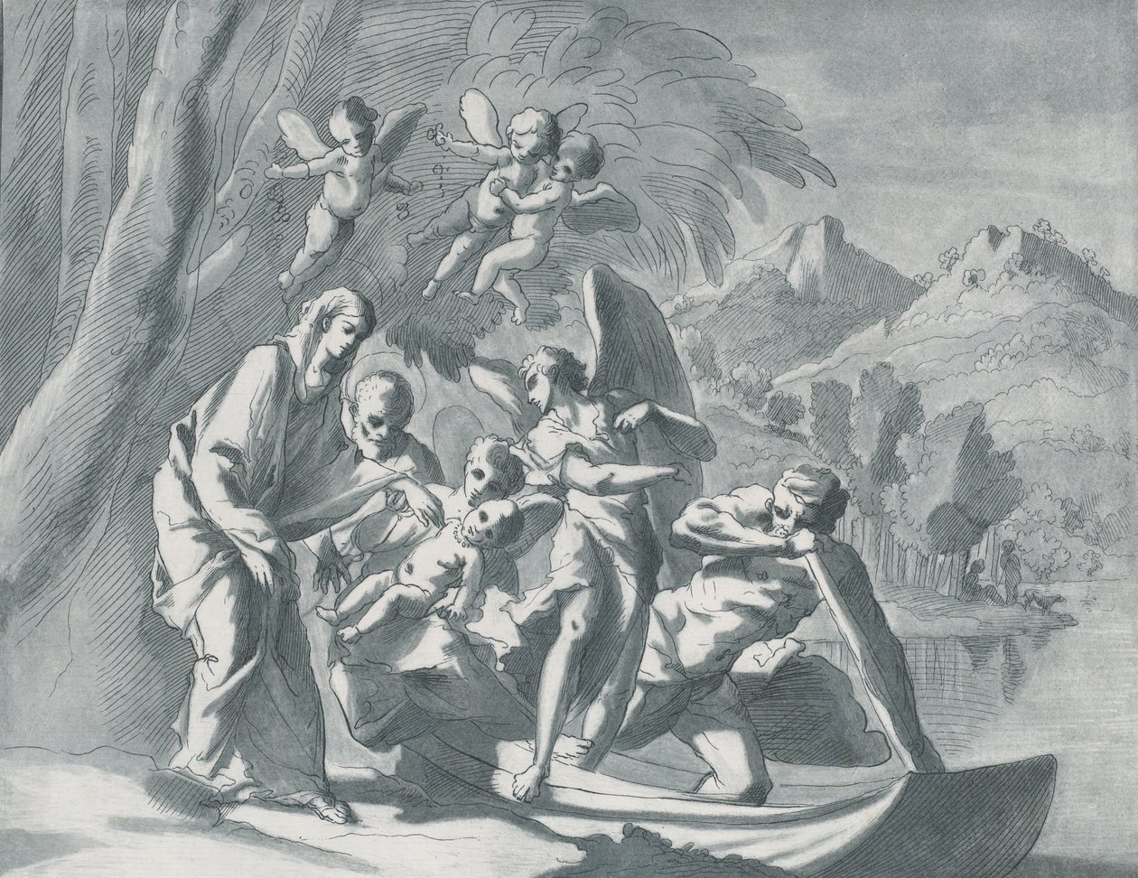 Loput lennolla Egyptiin, 1740-71. tekijältä Andrea Scacciati