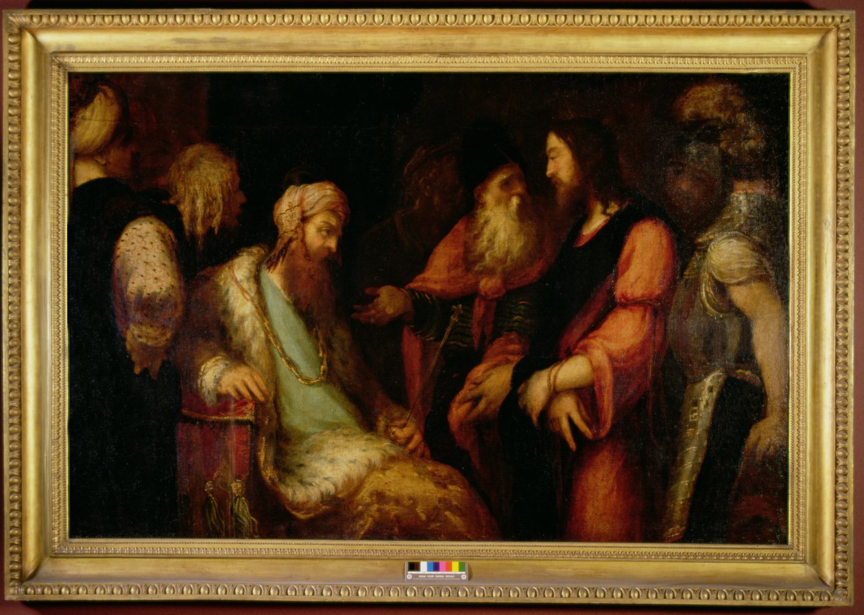 Kristus Herodeksen edessä, n. 1558-62 tekijältä Andrea Schiavone
