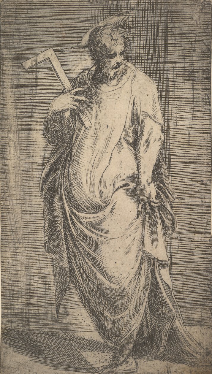 Pyhä James Minor Kristuksesta ja apostoleista, n. 1548-50. tekijältä Andrea Schiavone