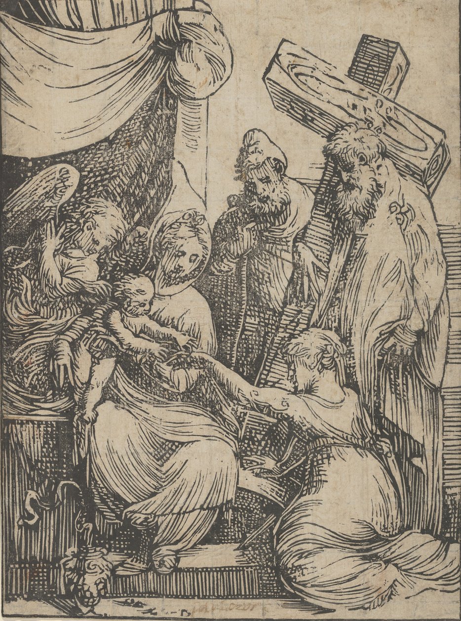 Pyhän Katariinan häät 1550-60. tekijältä Andrea Schiavone