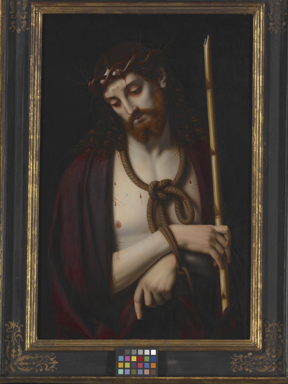 Ecce Homo (öljy puulle) tekijältä Andrea Solario