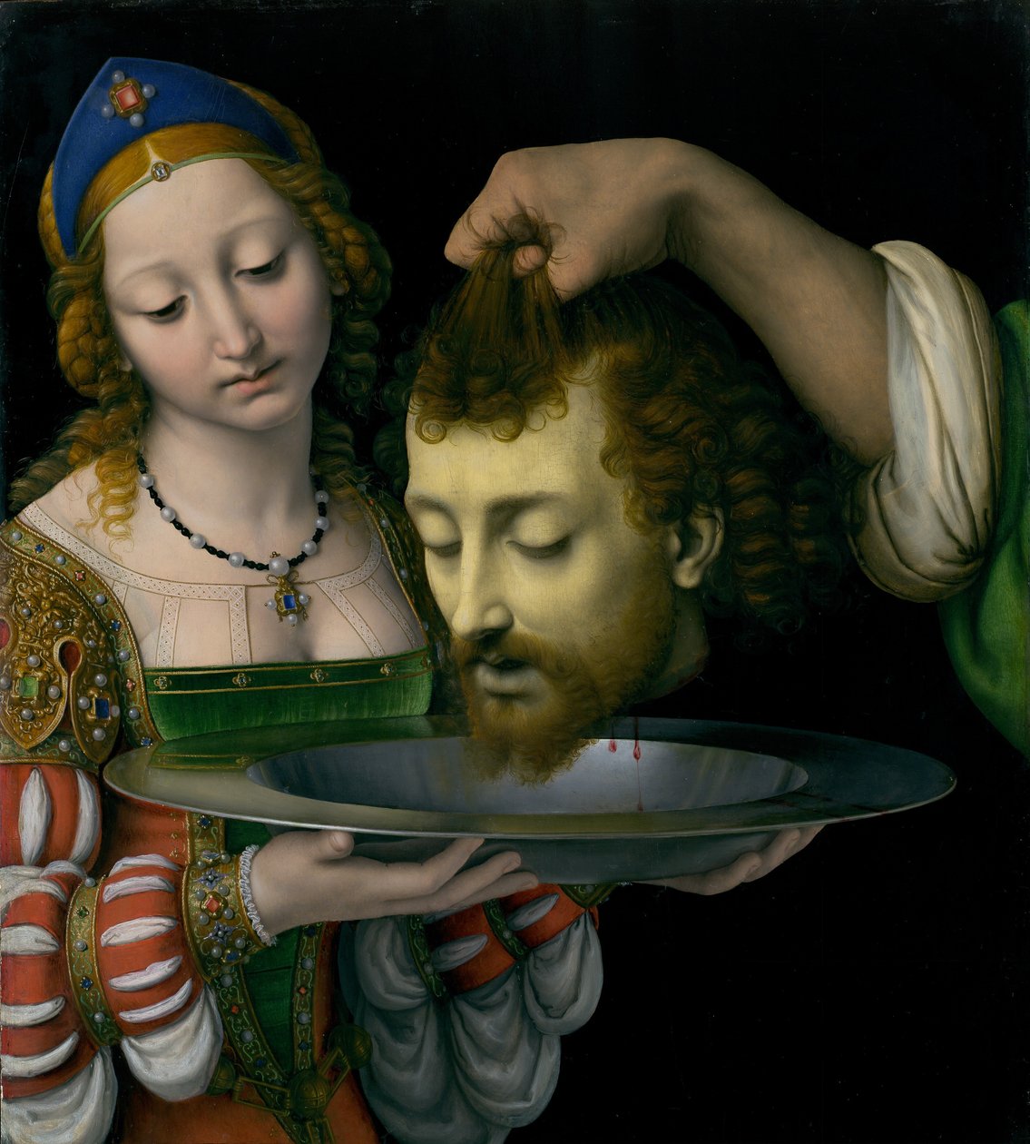 Salome Pyhän Johannes Kastajan pään kanssa, n. 1507-9. tekijältä Andrea Solario
