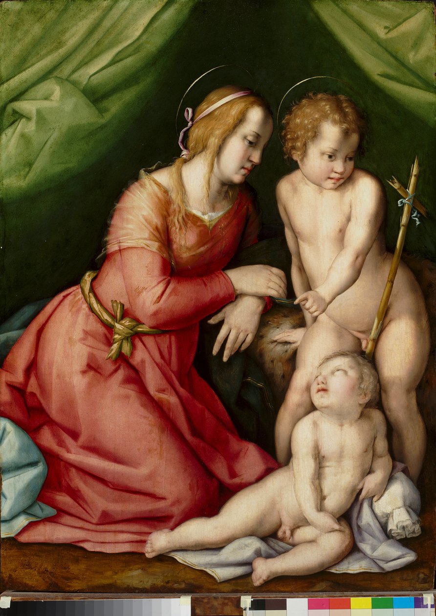 Madonna ja lapsi Pyhän Johanneksen kanssa tekijältä Andrea del (workshop of) Sarto