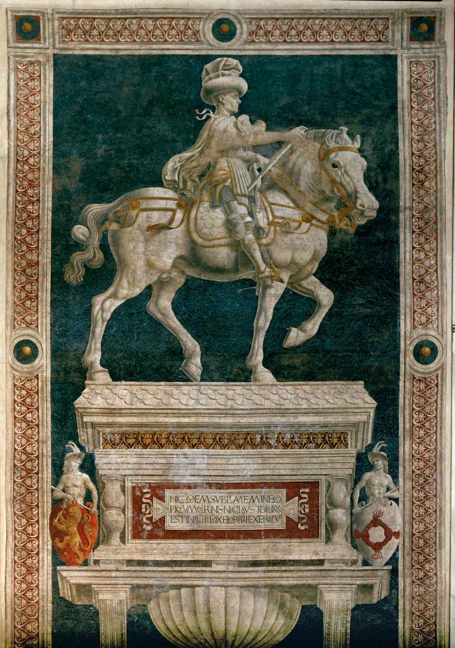 Condottiere Niccolo da Tolentino ... (tuore) tekijältä Andrea del Castagno