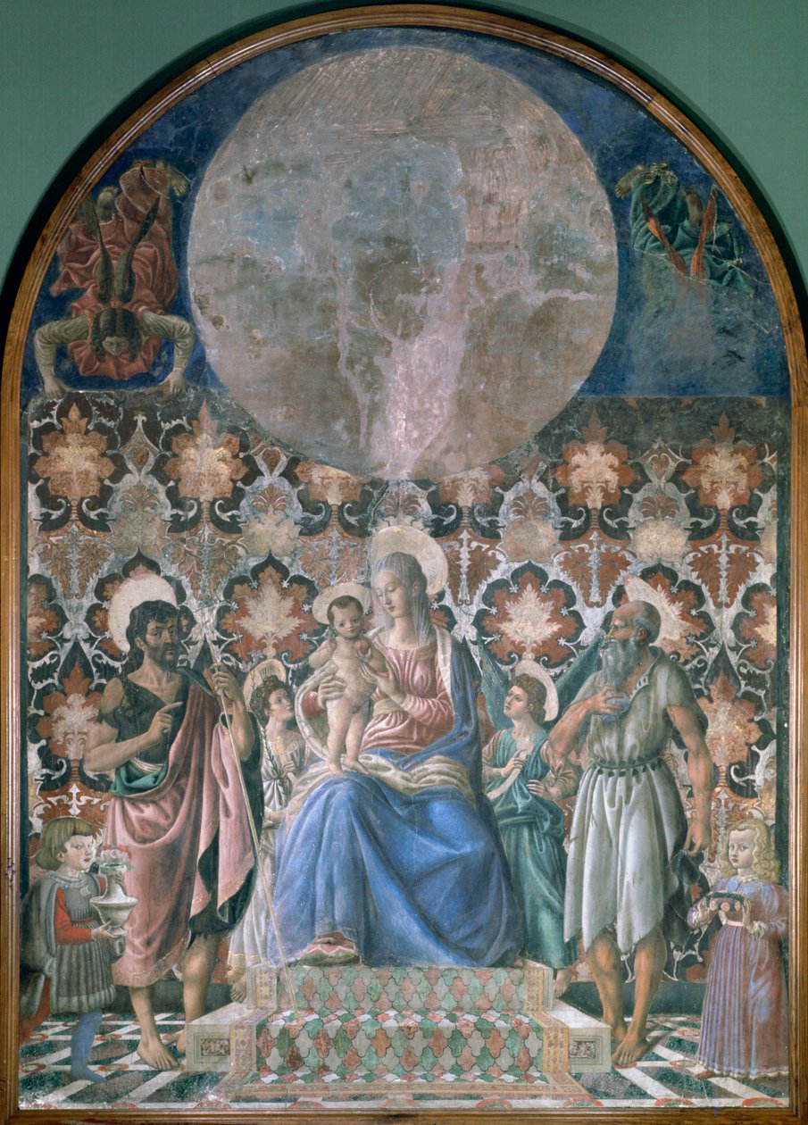 Madonna ja lapsi enkelien kanssa, c1443 tekijältä Andrea del Castagno