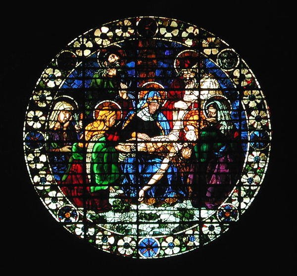 Oculus, joka kuvaa Kristuksen kukistamista, 1444. tekijältä Andrea del Castagno