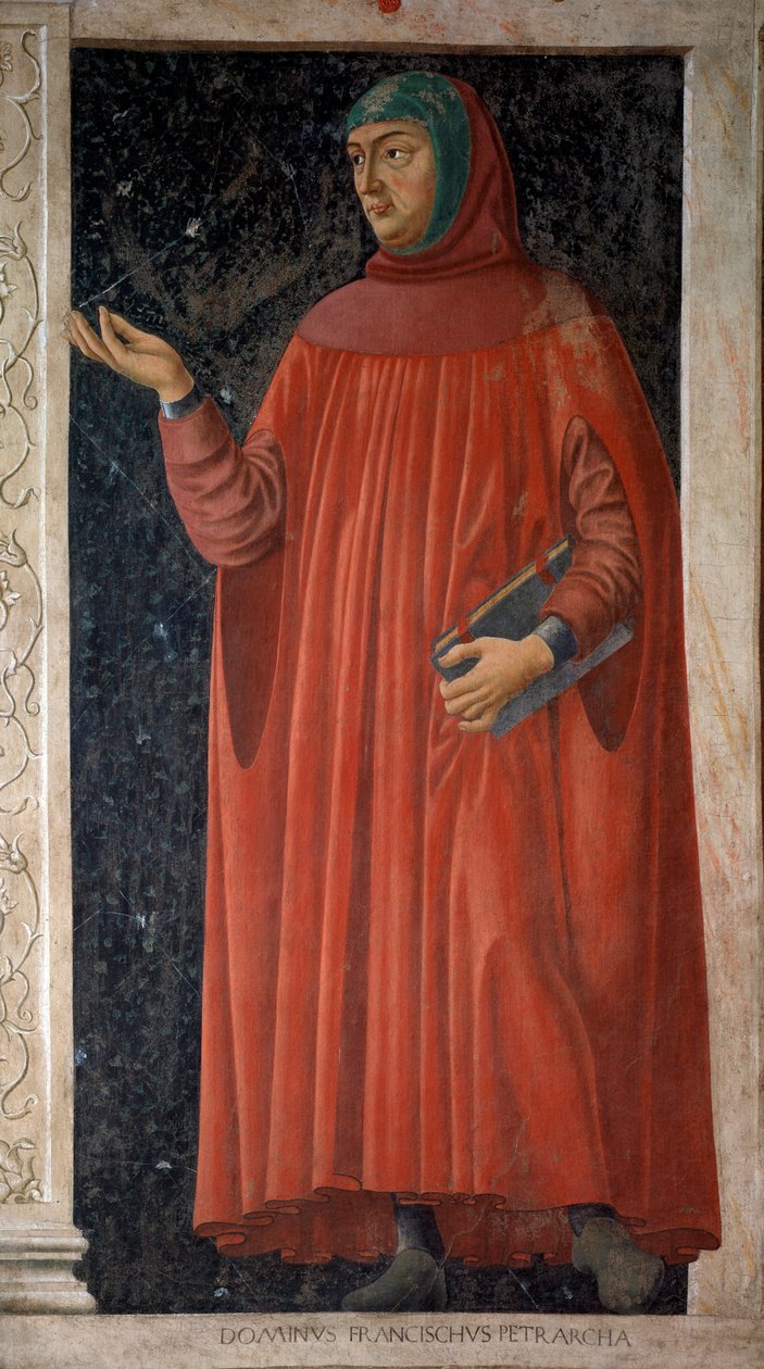 Francesco Petrarcan muotokuva (tuore, noin 1451) tekijältä Andrea del Castagno