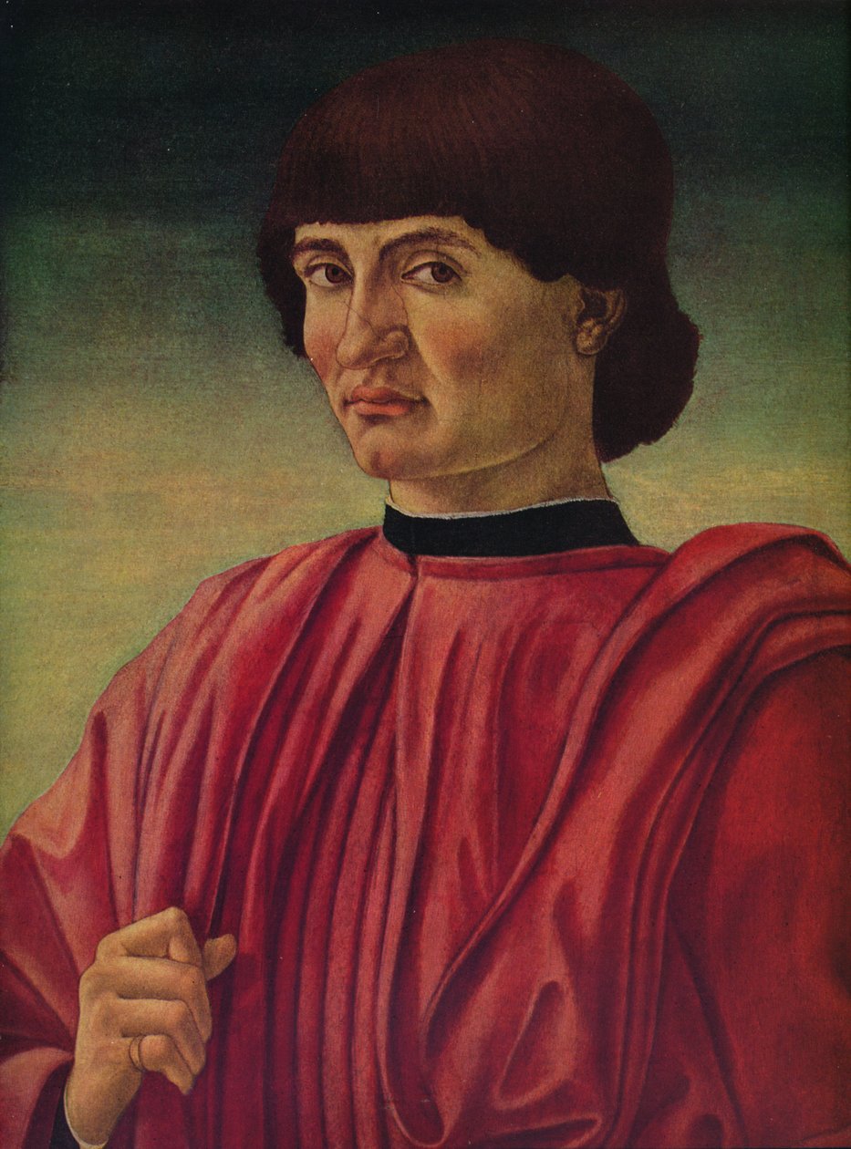 Miehen muotokuva, c1450 tekijältä Andrea del Castagno