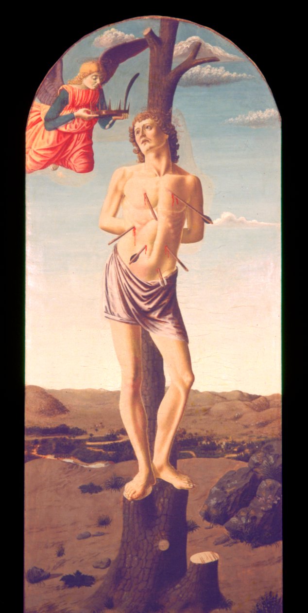 Pyhä Sebastian, 1457 tekijältä Andrea del Castagno