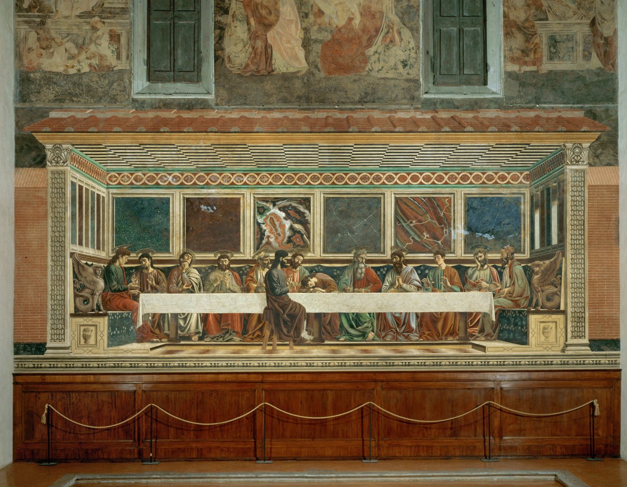 Viimeinen ehtoollinen (fresko) tekijältä Andrea del Castagno