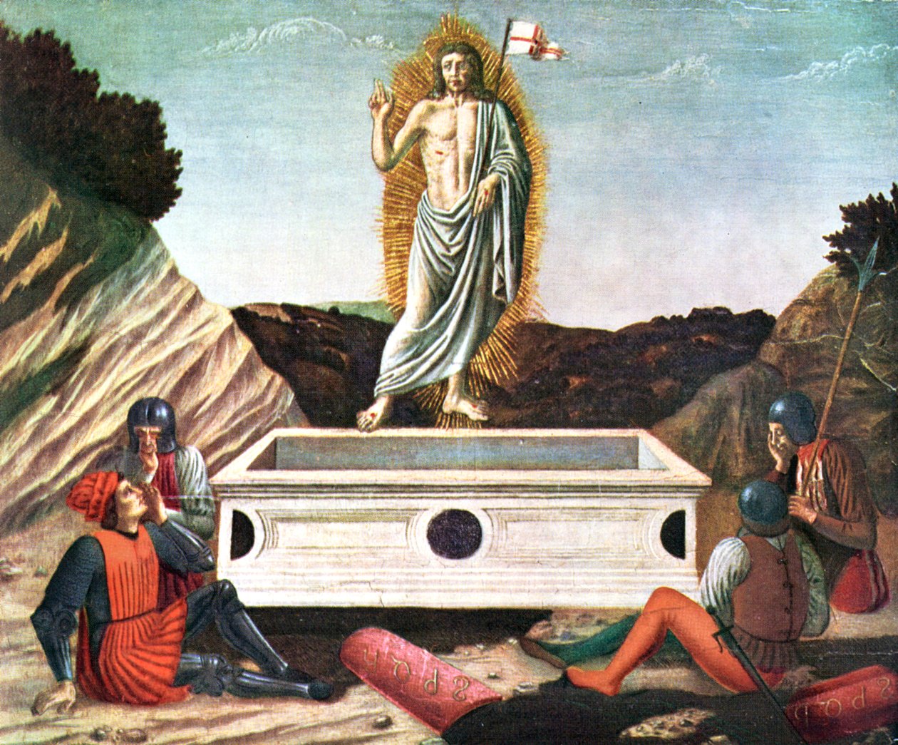 Ylösnousemus, 1400-luvun puoliväli, 1930. tekijältä Andrea del Castagno