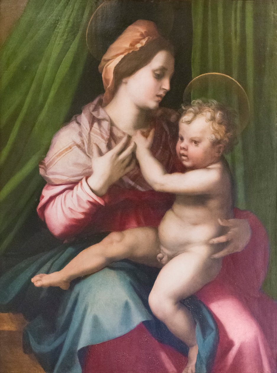 Madonna lapsen kanssa tekijältä Andrea del Sarto
